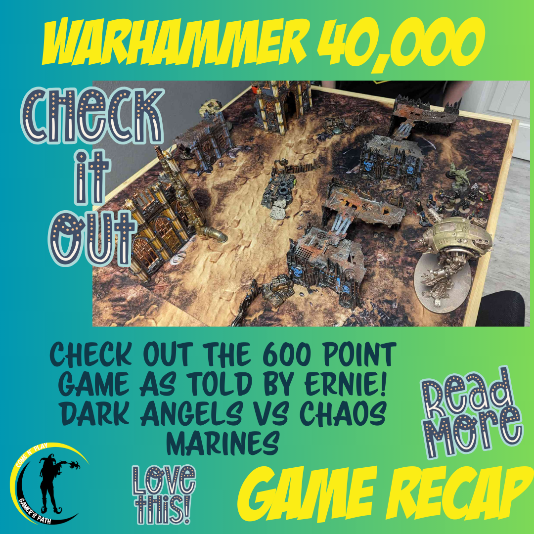 Dark Angels vs Chaos Marines 600 point skirmish!